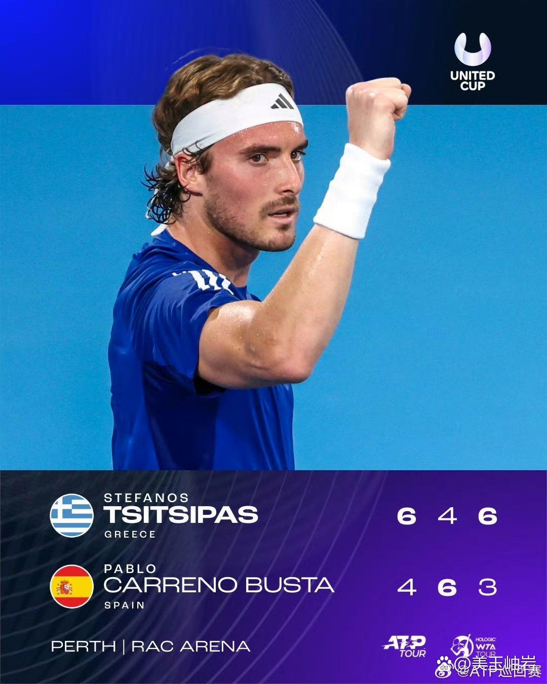 年终总决赛绝杀联合杯,西西帕斯扛起全队 年终总决赛绝杀联合杯,西西帕斯扛起全队